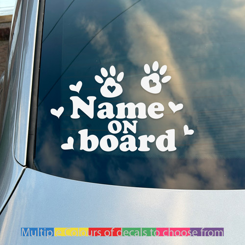 Custom dog name - name, board