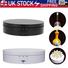360° Rotating Electric Turntable Display Stand Jewelry Photography Show Holder