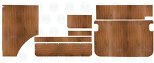 Westfalia interior panels for 75-79 Late Bay Berlin 7 piece set C9232