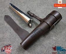 Saddle Hip Flask Top Leather