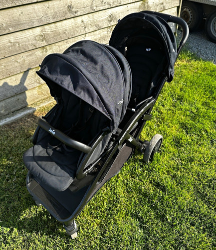 Joie black double - black, pushchair