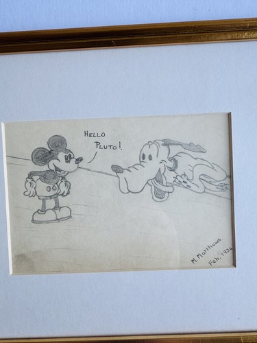 Original signed framed vintage - framed,