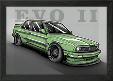 BMW M3 EVO2 MODIFIED Framed