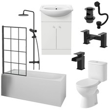 Complete Bathroom Suite Black