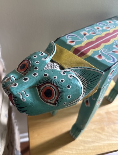 Vintage hand carved painted - hand,