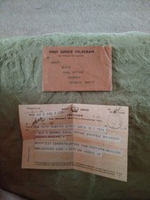 G.P.O. Post Office Telegram -  Used Bridport Dorset Circa 1959