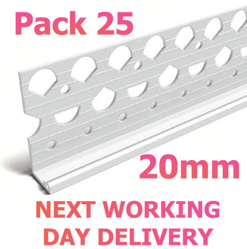 20mm pvc white - white, stop