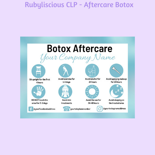 Personalised botox aftercare - personalised,