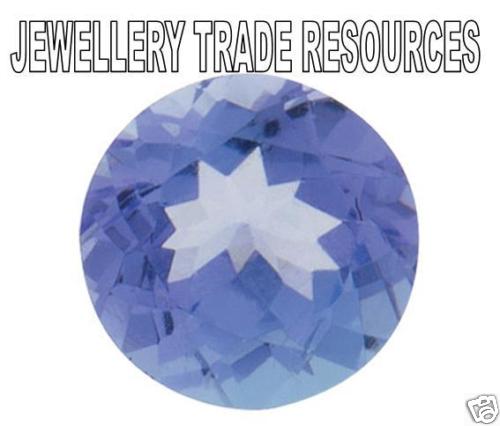 Natural violet tanzanite round - natural,