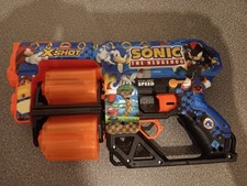 Sonic the Hedgehog Xshot Blaster Foam Dart Gun (working)