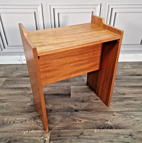 Vintage teak side table mid - teak,