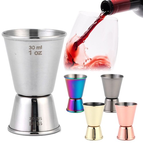 Dual shot cocktail shaker - shot,
