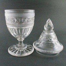 Antique FLINT GLASS - Covered