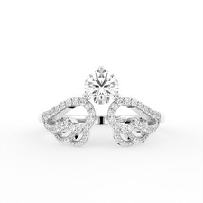 18K White Gold Promise Ring