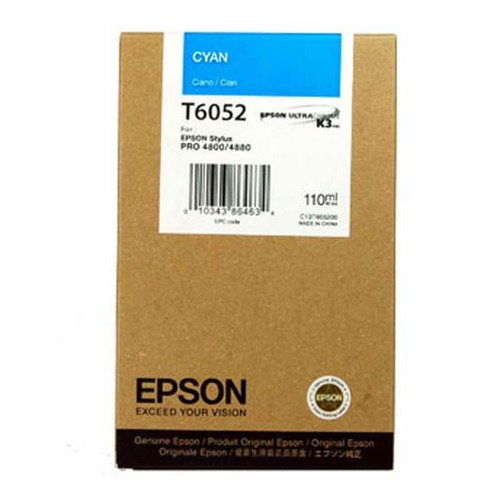 Genuine epson t6052 cyan - epson,