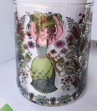 Vase, glass, reverse painting, 1960 - 70, Kurt Hammer Design?