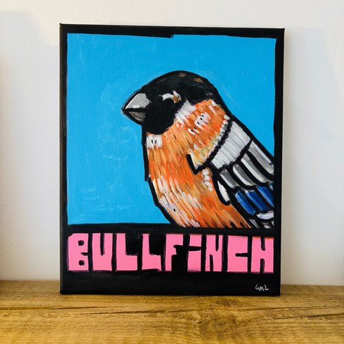 Original bullfinch bird - original, pop