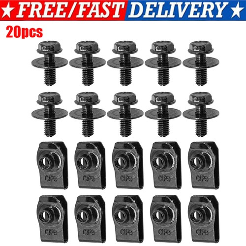 Engine undertray clips - clips, bolt