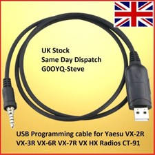 USB Programming cable for Yaesu VX-2R VX-3R VX-6R VX-7R VX HX Radios CT-91
