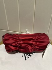 Zara Red Satin Shoulder Bag