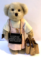 Flame Homeware Teddy Bear Shopoholic Bear Collector's Teddy Bear Girl with Bags