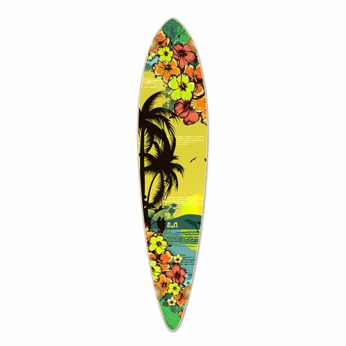Yocaher pintail longboard - pintail, deck