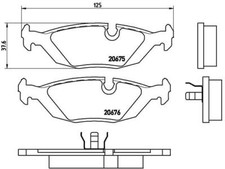 New Brake Pad Set, disc brake