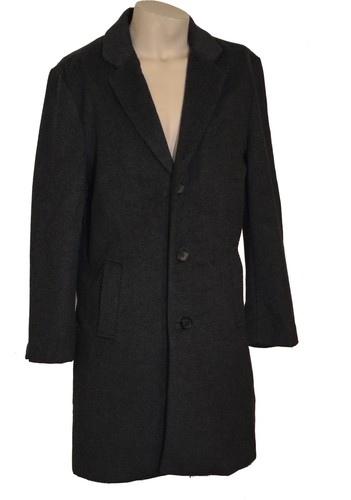 Mens womens grey wool overcoat - mens,