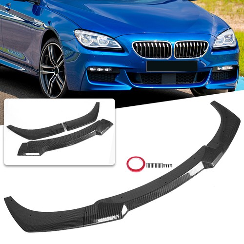 Carbon color front bumper lip - carbon,
