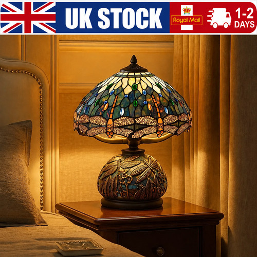 Tiffany style table - table, lamp