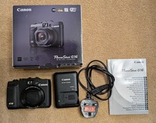 Canon PowerShot G16 12.1MP Digital Camera - Black with 32GB Sandisk memory card