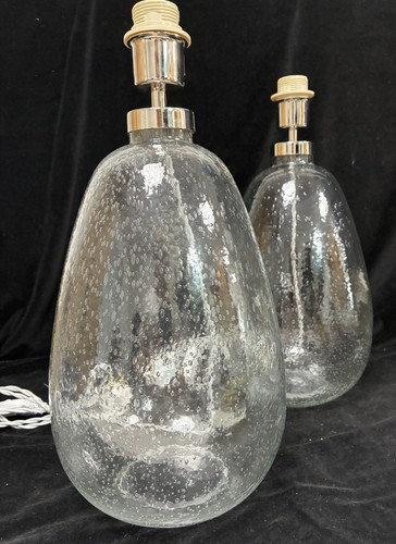 Pair glass table - pair,