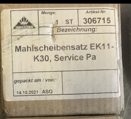 Mahlkonig 275123 65mm diameter - mahlkonig,