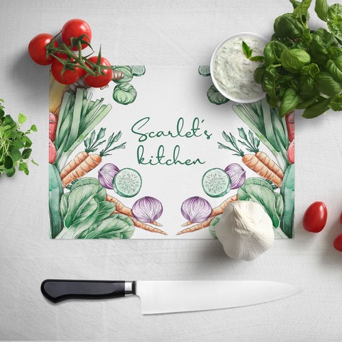 Personalised glass chopping - personalised,