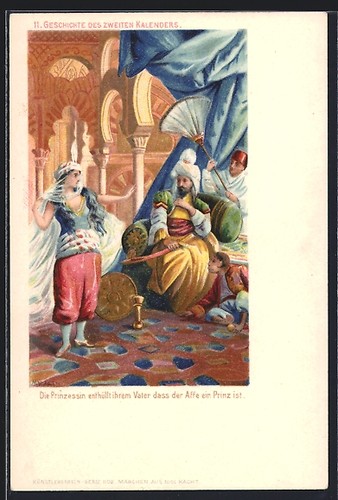 Lithograph fairy tale 1001