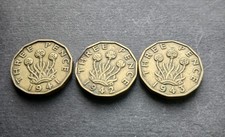 GEORGE V THREE PENCE X3. 1941