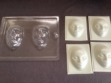 Clearance: Face Mask/mould for chocolate, fondant cake decorations & crafts