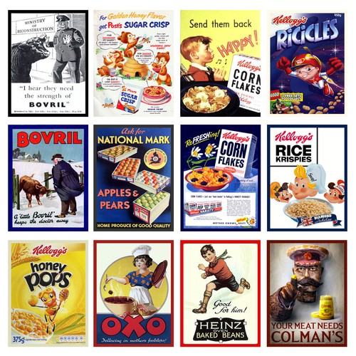 Food packaging retro - food, metal