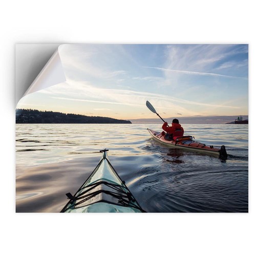 Vinyl sticker sea kayak - 1x,