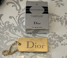 100% AUTHENTIC DIOR COUTURE SWAROVSKI JEWEL GOLD Makeup CHARM PALETTE BOX