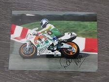 Rob McElnea Motor Bike Cycle GP Superbike Racing Driver Rider Hand Signed Photo