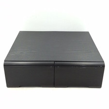 Vintage VHS Cassette Tape Video Storage Case Box Black Ash 2 Drawer 24 Cassettes