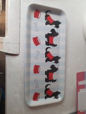   Melamine tea Sandwich Serving Tray dog pattern 