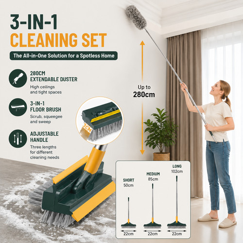 Floor brush scrub extendable - floor, scrub,extendable