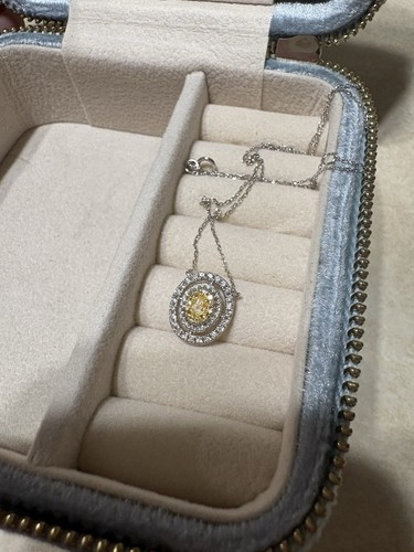 18k white gold natural yellow - 18k,