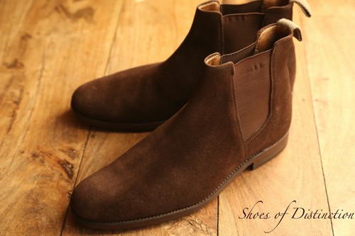 Grenson brown suede chelsea - grenson,