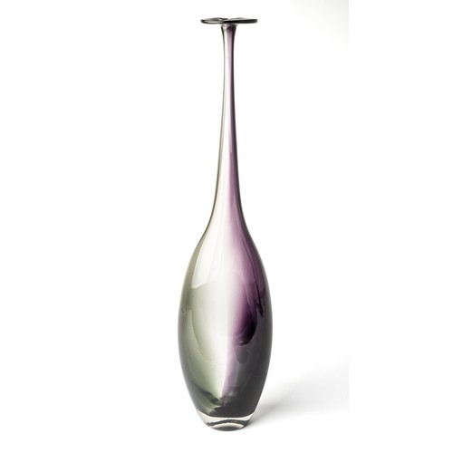 Vase very tall - glass, purple
