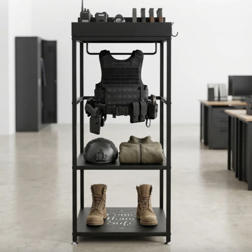 Police gear rack heavy - rack,