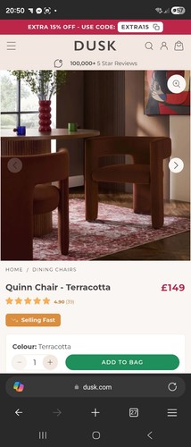 Dusk quinn dining chairs - dining,
