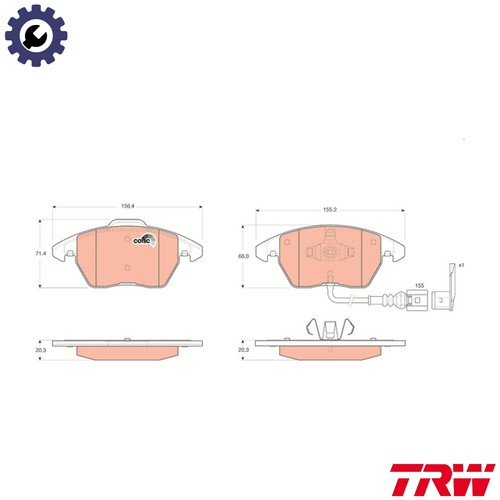Brake pad set - brake,
